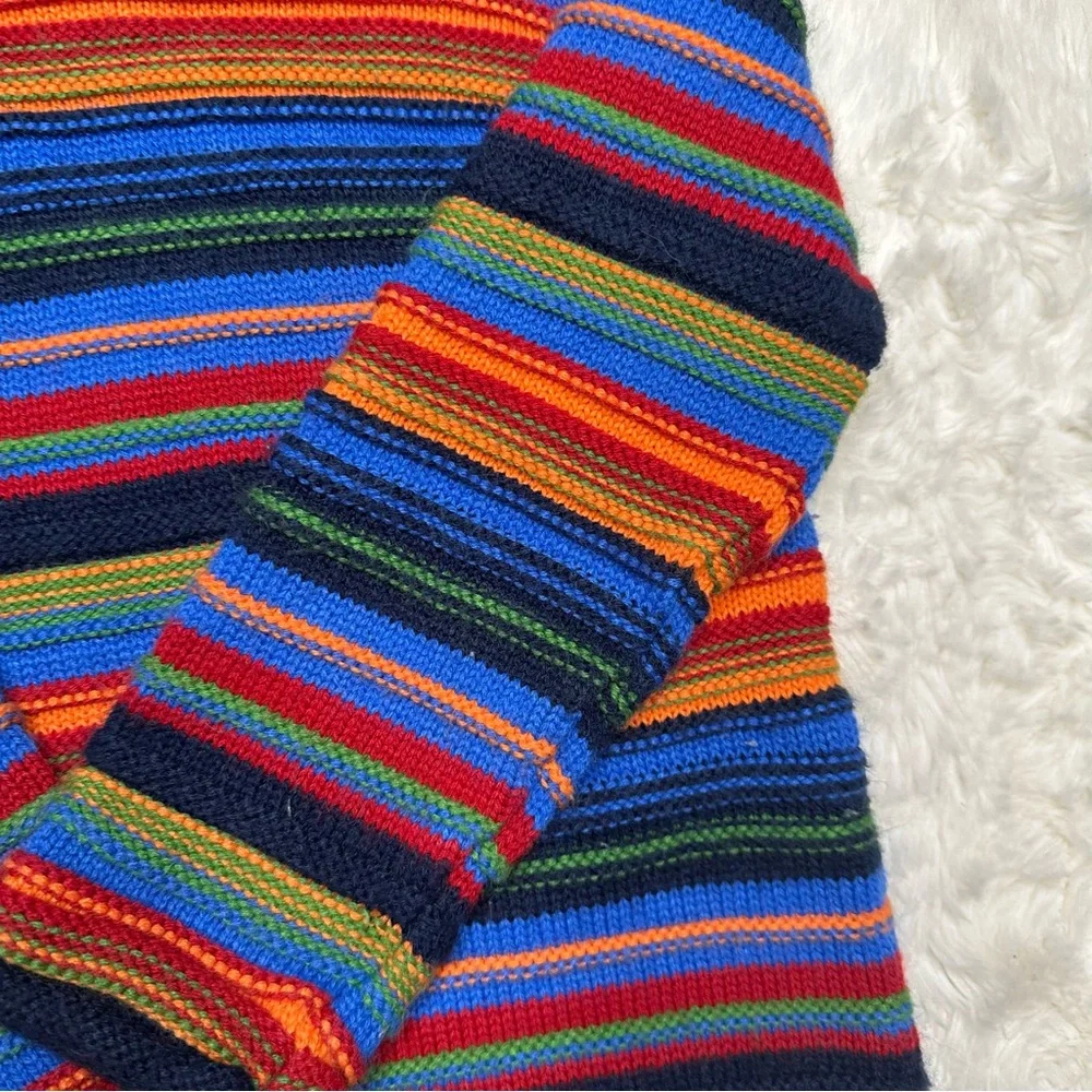 Rugged Bear Vintage Sweater Colourful Stripes Size 4 - Picture 11 of 16